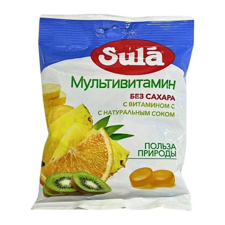 20% Зула Мультивитамин без сахара с витамином С с натуральным соком 60гр