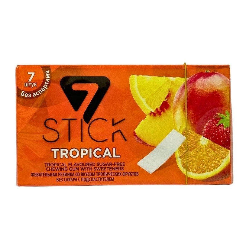 Жевательная резинка 7 STICK MIXED FRUIT TROPICAL 14.5гр 24шт