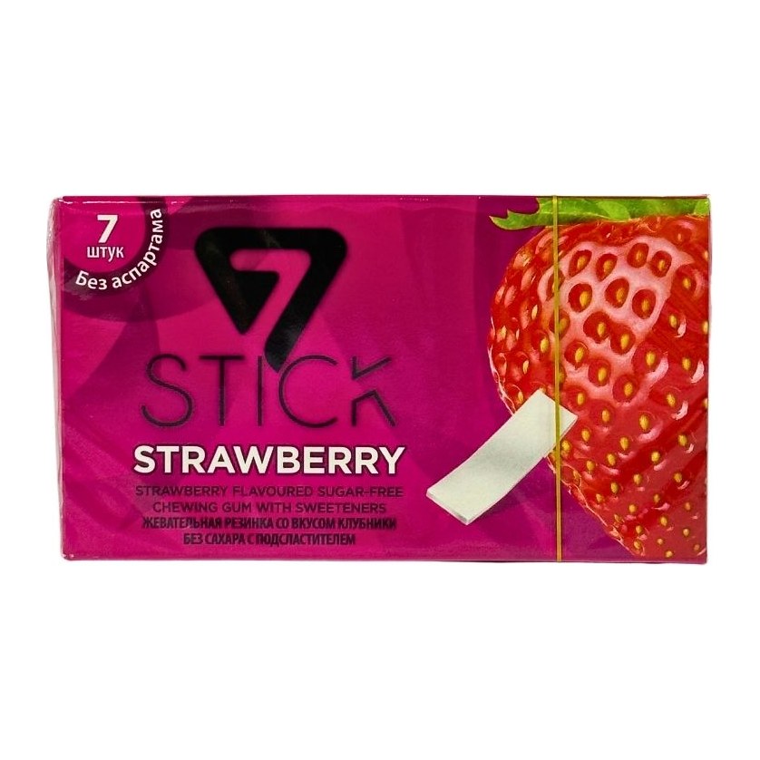 Жевательная резинка 7 STICK STRAWBERRY 14,5гр 24шт