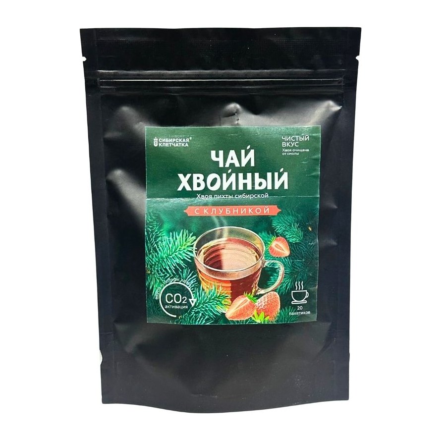 Сибирская клетчатка Хвойный чай С клубникой ф/пак 2 гр