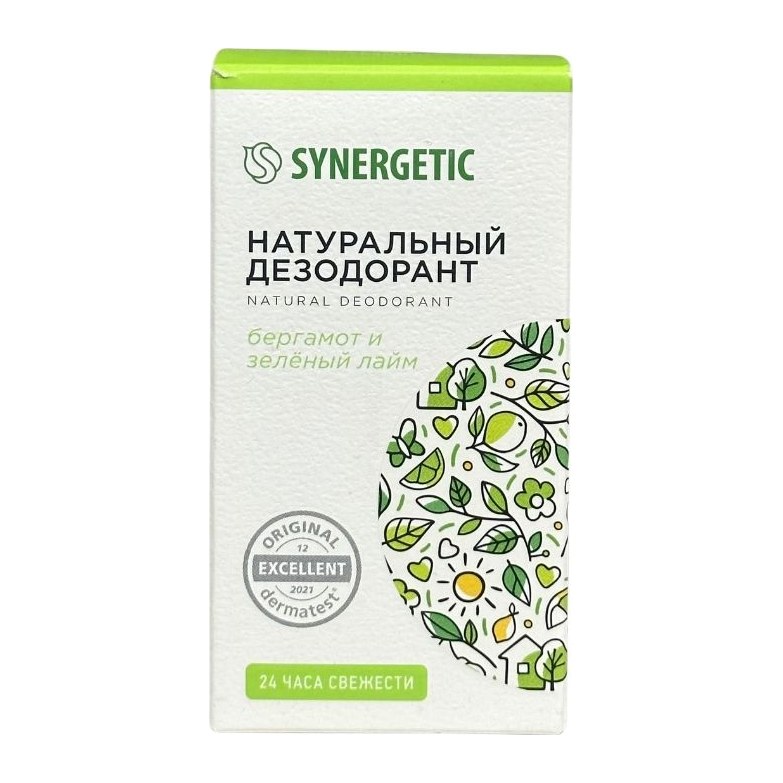 Синергетик Натуральный дезодорант Бергамот-зеленый лайм 50мл 12шт