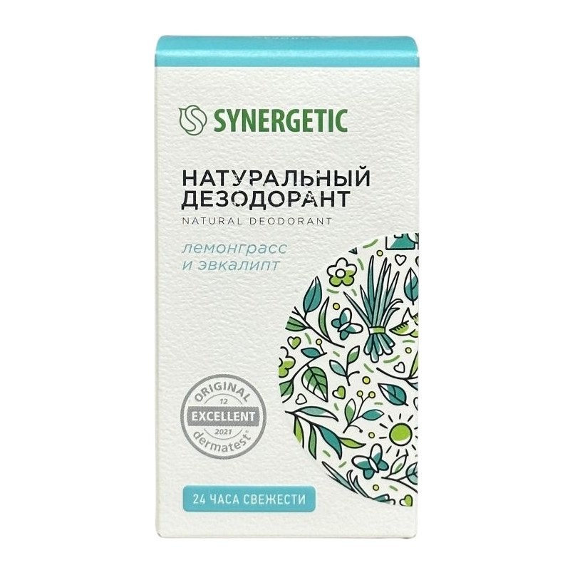 Синергетик Натуральный дезодорант Лемонграсс-эвкалипт 50мл 12шт