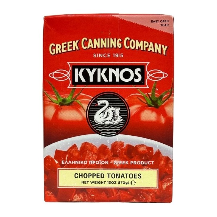 Томаты резаные в собственном соку kyknos 370 гр