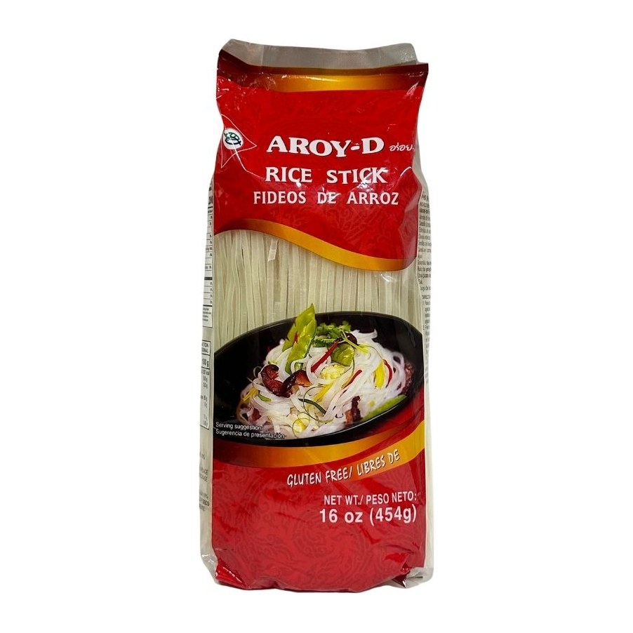 Aroy-D Рисовая лапша 3мм  454гр 30шт