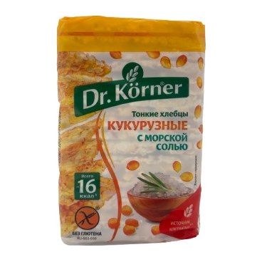 Хлебцы Кукурузные с морс.солью 100гр