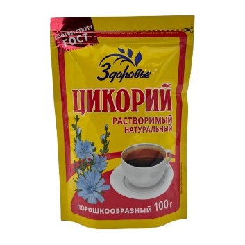 Цикорий порошок Здоровье зип пакет 100 гр 12