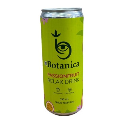 Botanica Напиток натуральный слабогазированный с соком Маракуйи жб 0,33 л