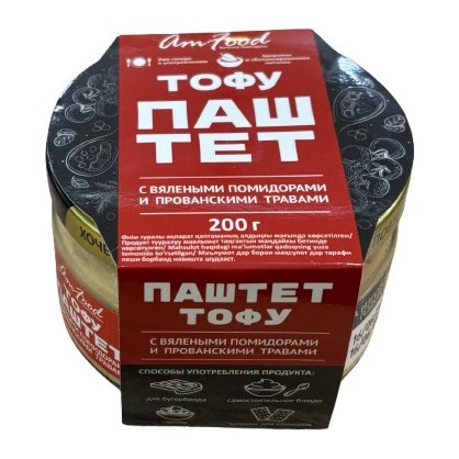 20% Полезные продукты Тофу-паштет с вяленными помидорами и прованскими травами 200гр