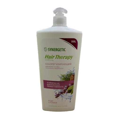 Синергетик Шампунь Себорегулирующий Hair Therapy 900мл 6шт