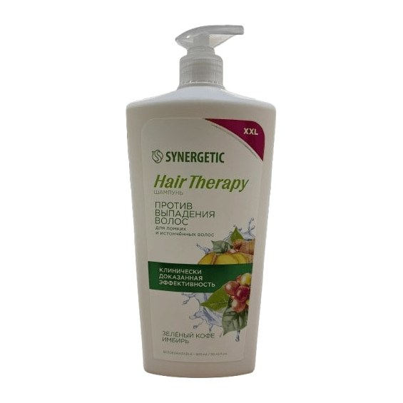 Синергетик Шампунь-бальзам Против выпадения волос Hair Therapy 900мл 6шт