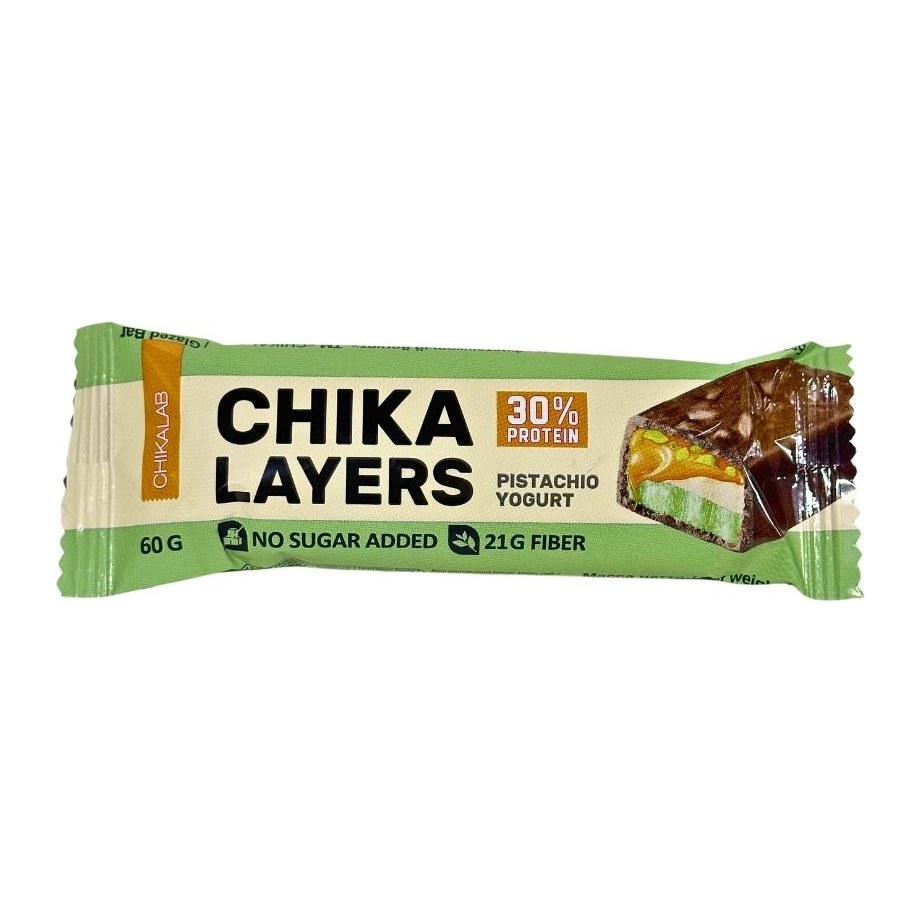 Chikalab Layers Батончик глазированный Фисташковый йогурт 60гр 20шт