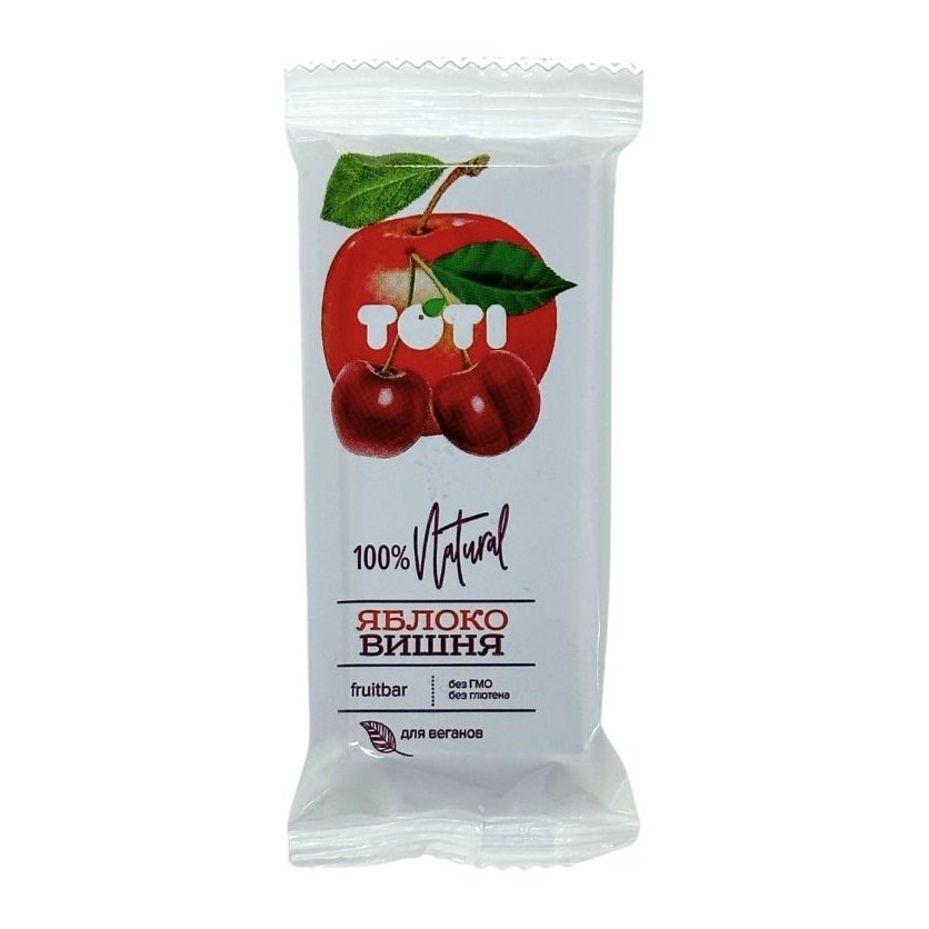 20% Toti Пастильный батончик (яблоко-вишня) 40гр 20шт