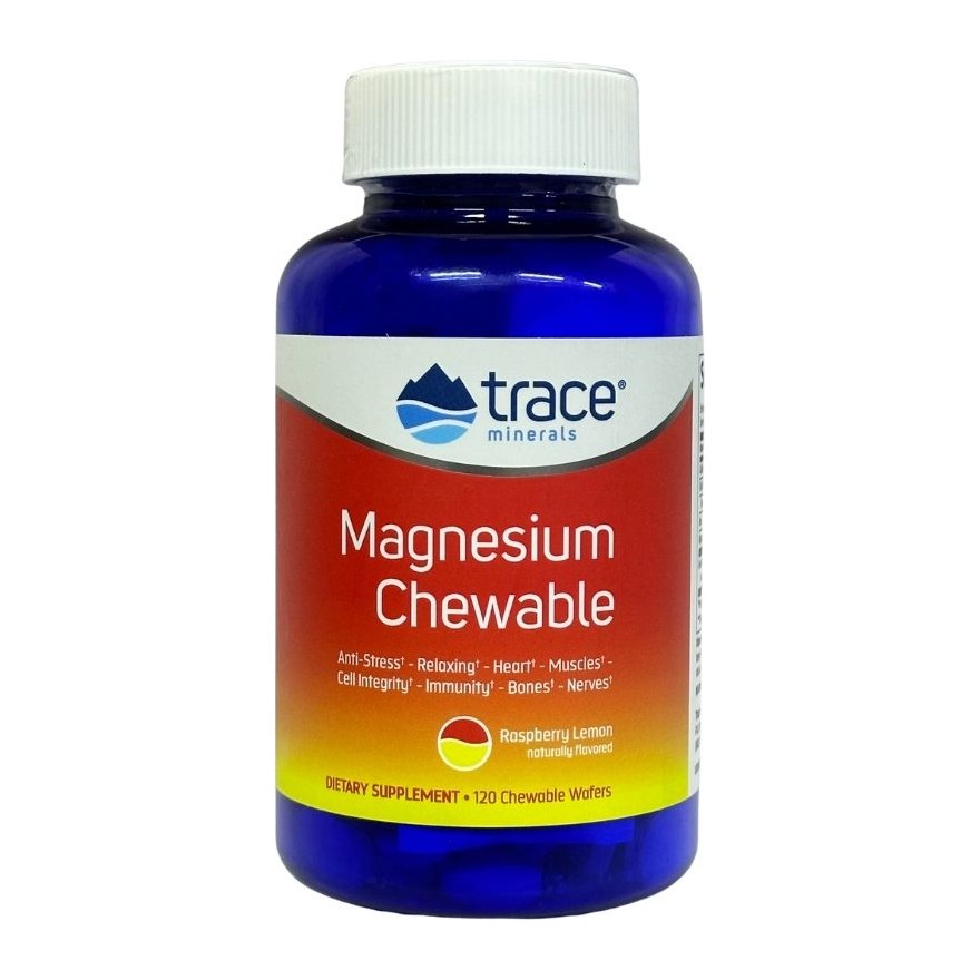 Trace minerals Magnesium Chewable Raspberry Lemon 120chewable