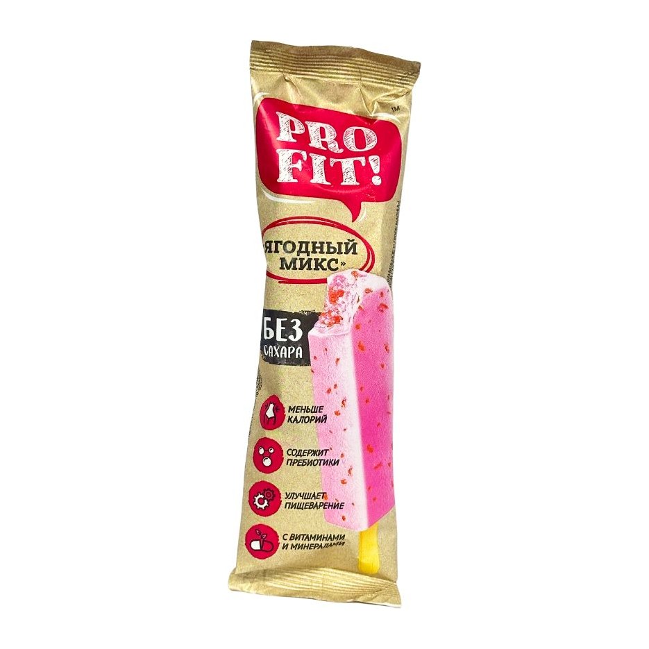 Pro Fit Эскимо Ягодный микс с ягодными пюре без сахара 50гр*21