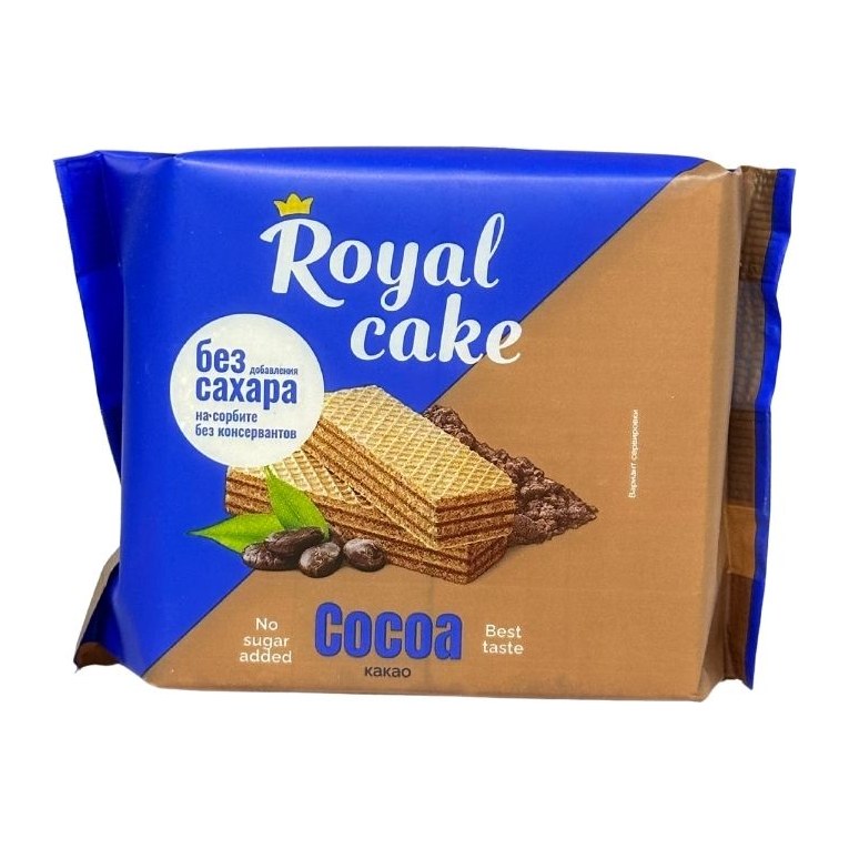 Вафли на сорбите с какао 120 гр 10 шт