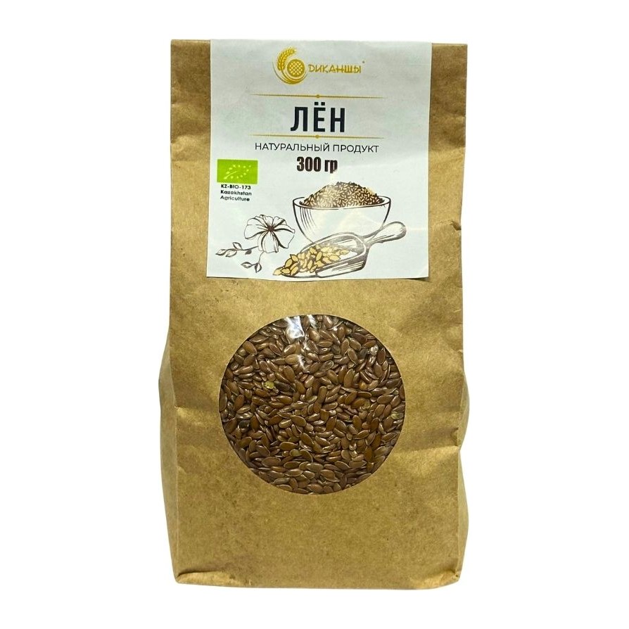 20% Диканшы Лен коричневый 300гр