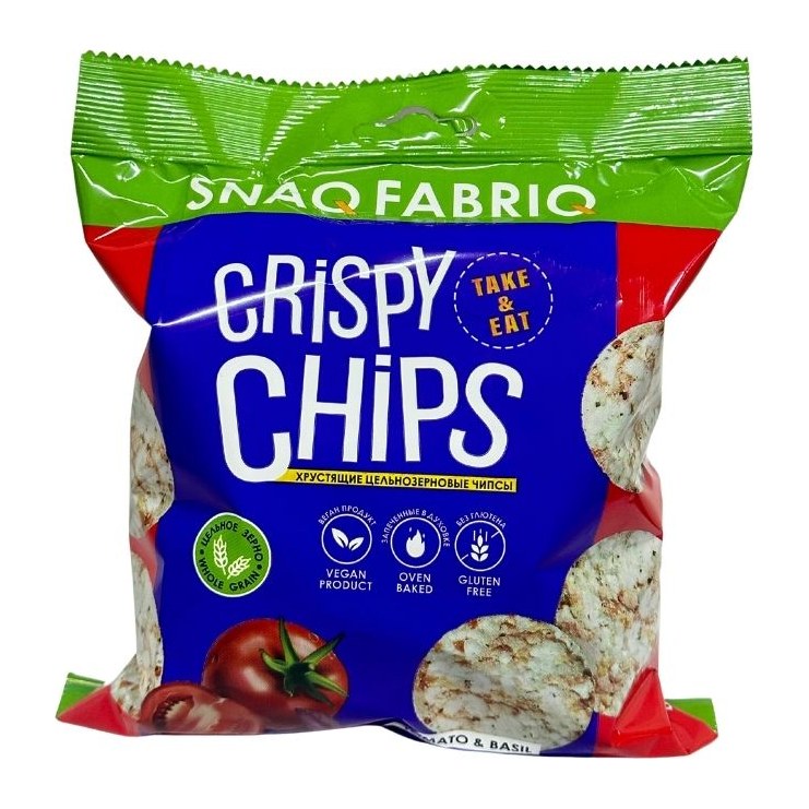 SNAQ FABRIQ Чипсы ц/з со вкусом Томат и базилик 50гр 14шт