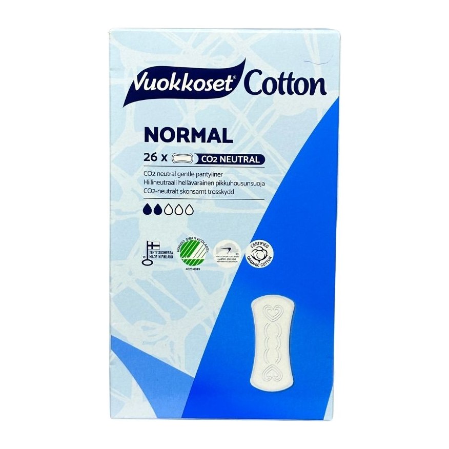 20% Vuokkoset 26 Cotton Прокладки женские ежедневные 15шт