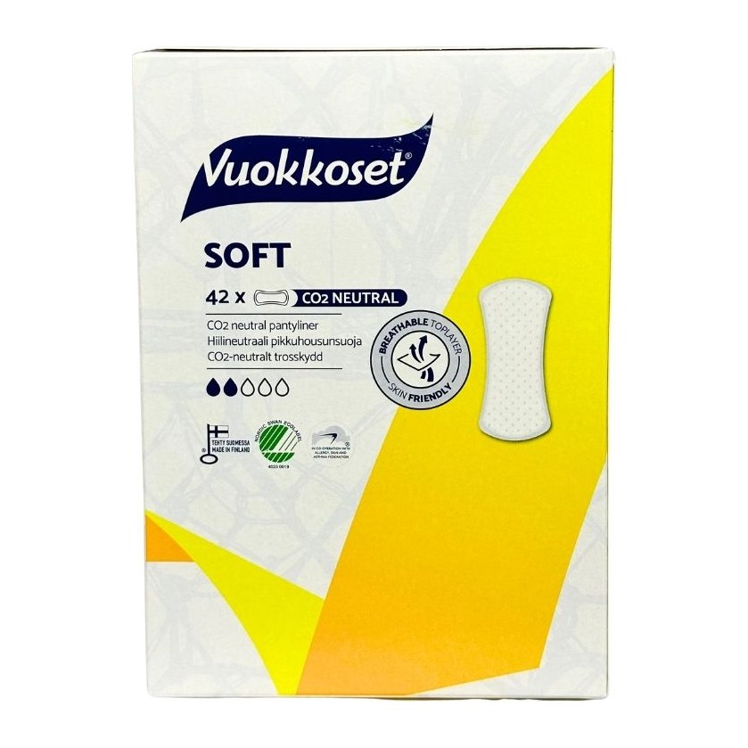 20% Vuokkoset 42 Soft Прокладки женские ежедневные мягкие 42шт