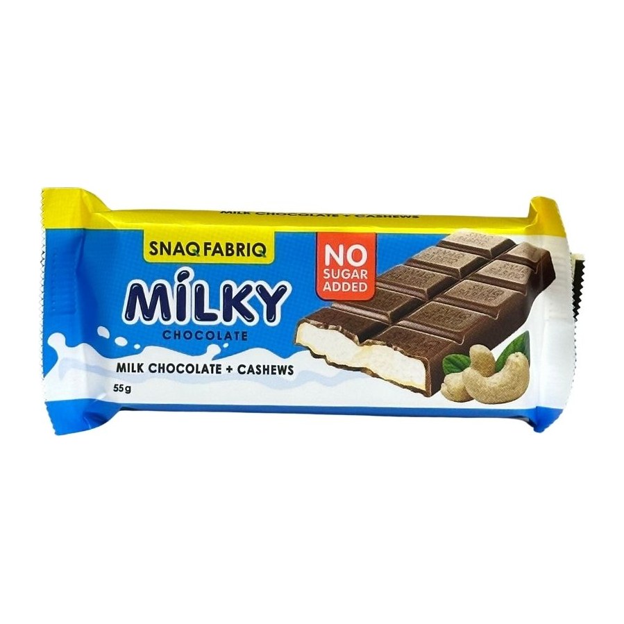 SNAQ FABRIQ Молочный шоколад с молочно-ореховой пастой 55гр 30шт