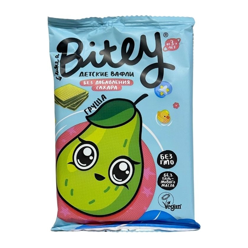 Bitey Вафли фруктово-овощные Груша-Брокколи 35гр 10шт