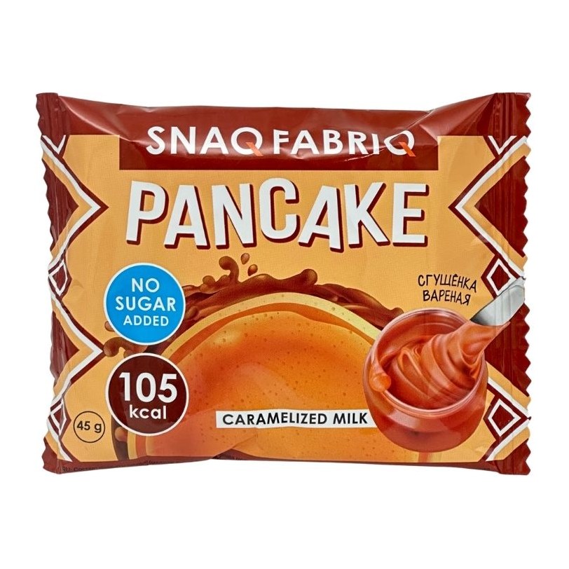 SNAQ FABRIQ Панкейк неглазированный с начинкой Сгущенка вареная 45гр 10шт