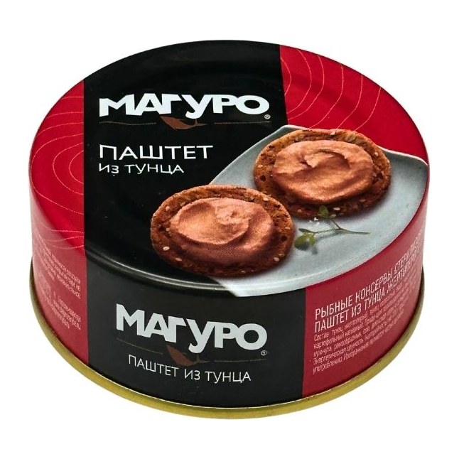 Тунец Магуро желтоперый паштет с добавками 90 гр 12 шт
