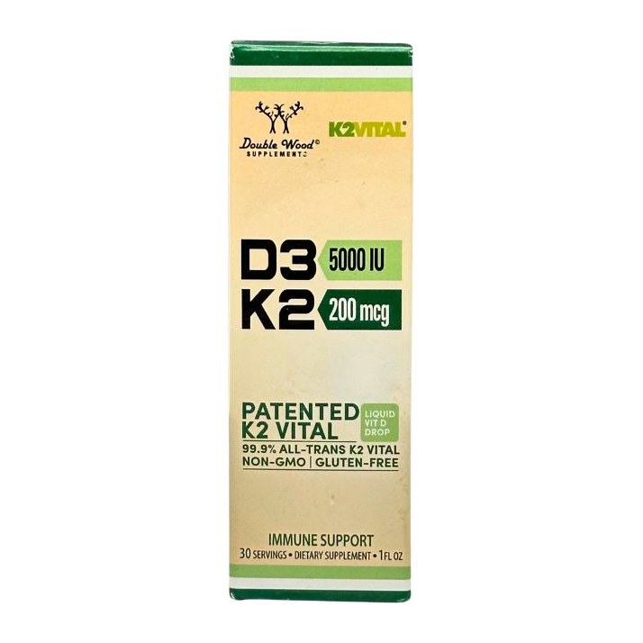 Double Wood  Vitamin D3K2 5000 IU 30ml