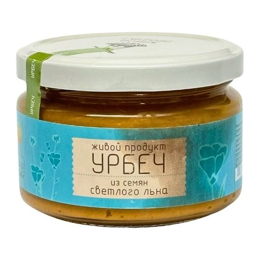 Урбеч из семян светлого льна 225гр 16шт