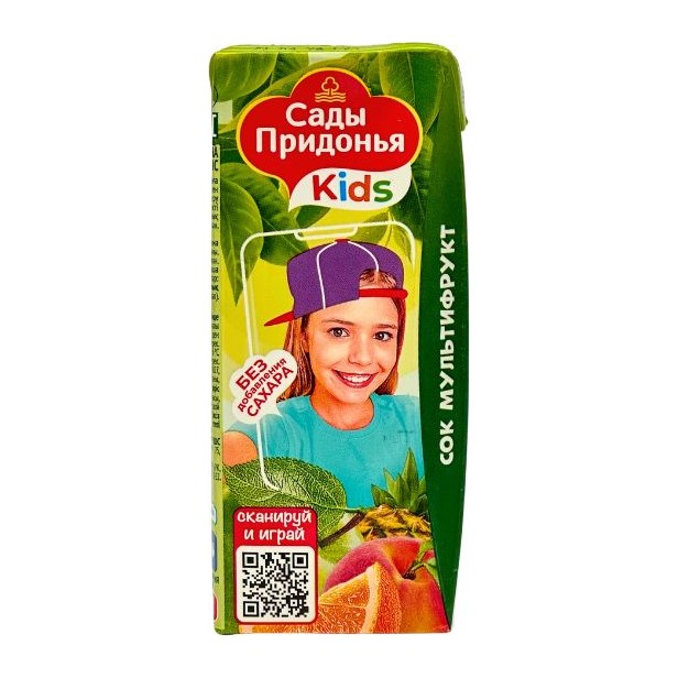 Сады Придонья Сок мультифруктовый 200мл 27шт