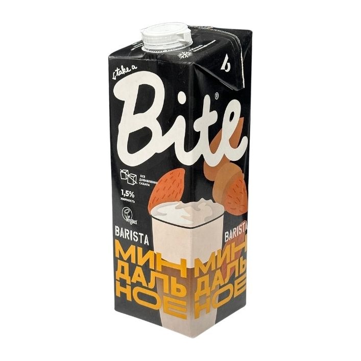 Bite Напиток растительный Миндаль ультрапастеризованный Бариста 1 л