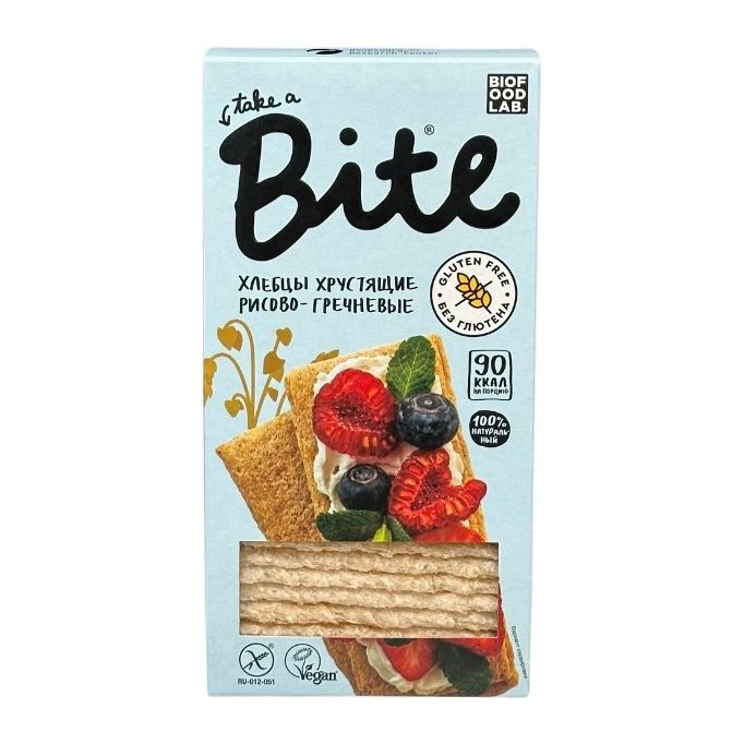 Bite Хлебцы хрустящие рисово-гречневые 150гр 8шт