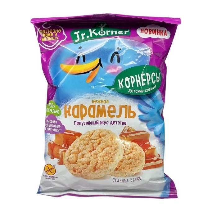Dr Korner Рисовые мини хлебцы Нежная карамель 30гр 36шт