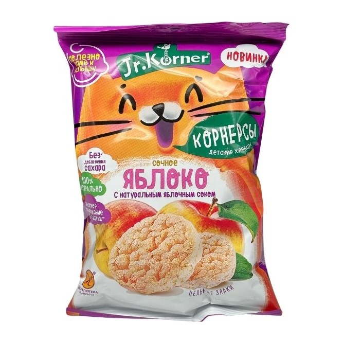 Dr Korner Рисовые мини хлебцы Румяное яблоко 30гр 36шт