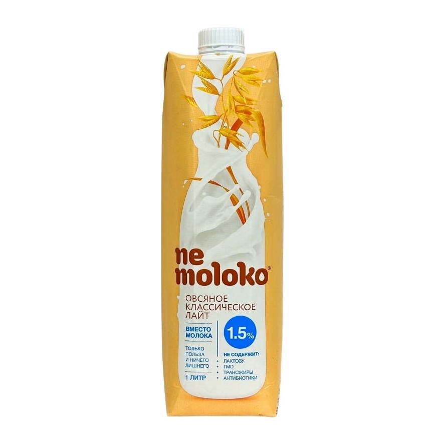 Nemoloko Напиток Овсяный классический лайт 1литр
