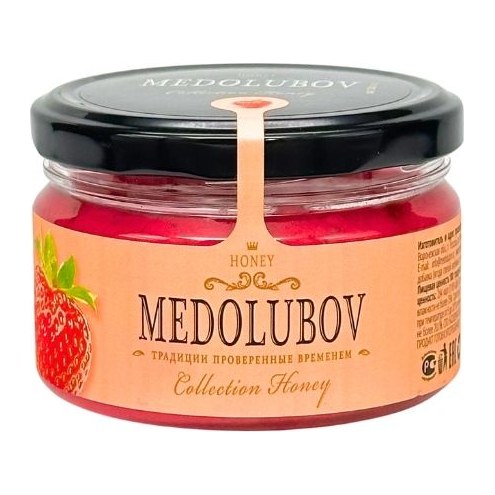 крем мед  с клубникой 240 гр