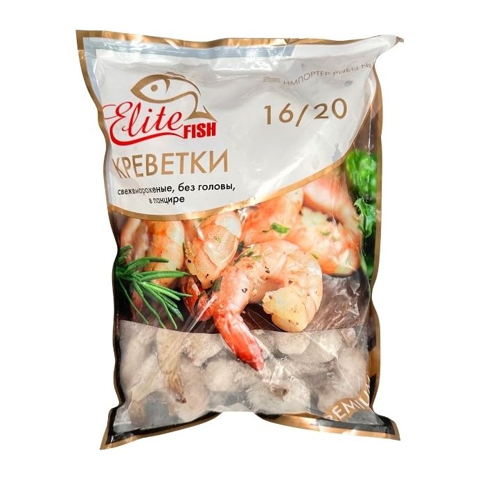 20% Креветка 16/20 в панцире Индия