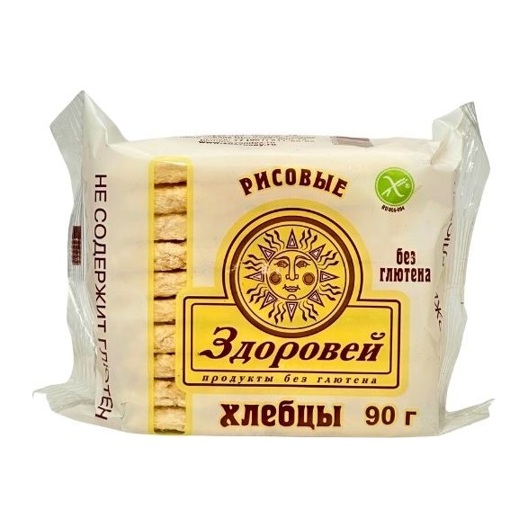 Здоровей Хлебцы Рисовые 90гр 38шт