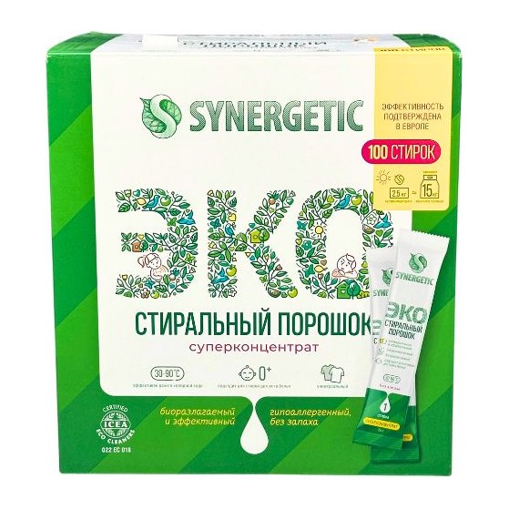 Синергетик Стиральный порошок 100стик