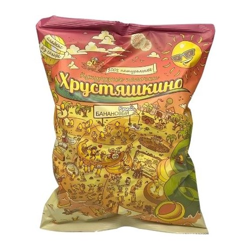 Хрустяшкино Сладкие кукурузные палочки Банановый край 80 гр 20шт