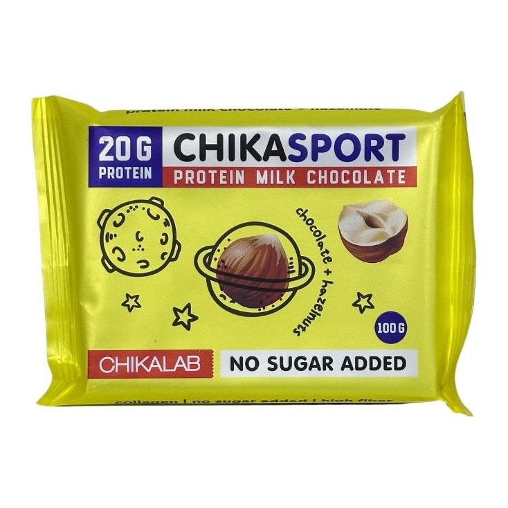 Chikalab Шоколад молочный с фундуком 100гр 12шт