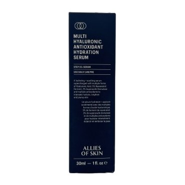 ALLIES OF SKIN Multi Hyaluronic Antioxidant Hydration Serum увлажняющая сыворотка 30мл
