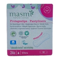 MASMI NATURAL COTTON Ежедневные ультратонкие гигиенические прокладки Мультиформ 24 шт