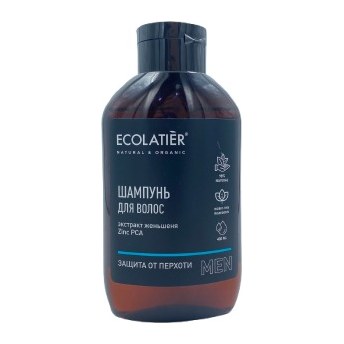 ECOLATIER Мужской шампунь Защита от перхоти 400мл 10шт