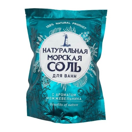 Фито косметик Крымская морская соль для ванн с ароматом можжевельника 1100гр