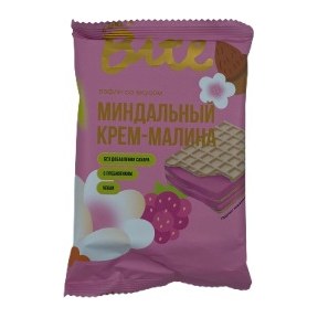 Bite Вафли без сахара Малина миндальный крем 30 гр 10шт