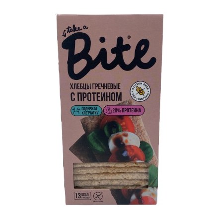 Bite Хлебцы хрустящие с протеином гречневые 100 гр 8 шт