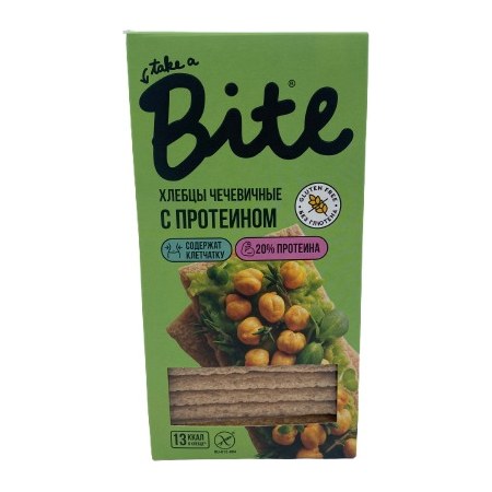 Bite Хлебцы хрустящие с протеином чечевичные 100гр 8шт