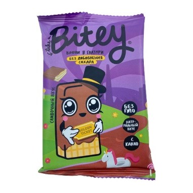 Bitey Вафли глазированные со вкусом Сливки 35гр 10шт