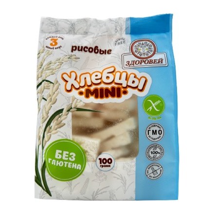 Здоровей Хлебцы Mini Рисовые 100гр